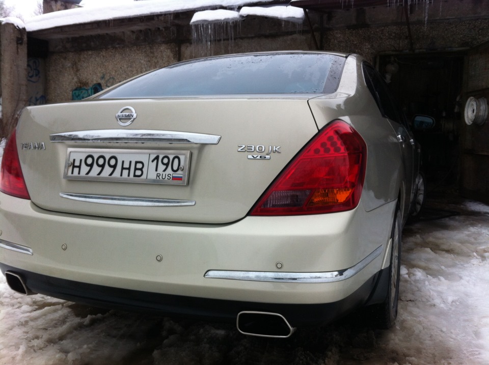 Насадочки чуть ближе — Nissan Teana (J31), 2,3 л, 2007 года ...