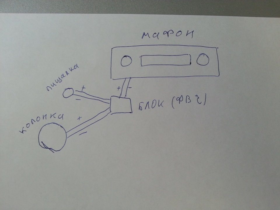 Как подключить пищалки к магнитоле схема