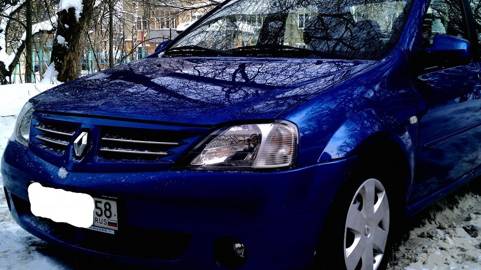 Весна, ТО, фильтр салона — Renault Logan (1G), 1,6 л, 2008 года ...