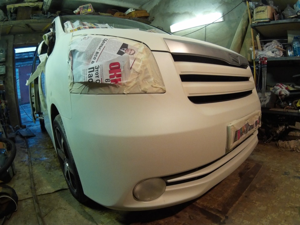 Антигравий и виниловая краска на время — Toyota Noah (1G), 2 л, 2009 ...