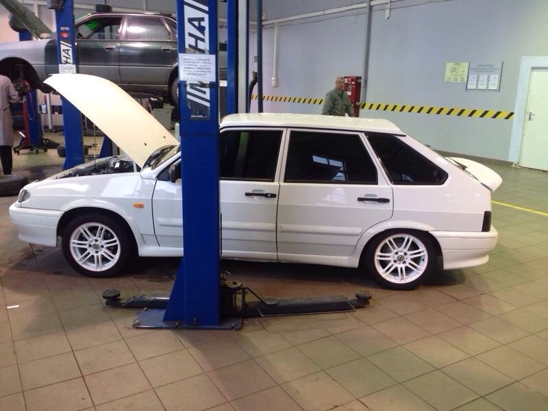 Ксенон 5000к в противотуманки и диски поставил! — Lada 2114, 1,6 л ...