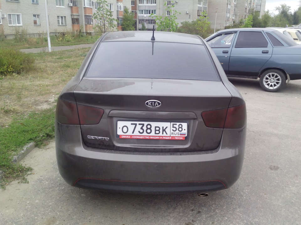 Затонировал фары — KIA Cerato (2G), 1,6 л, 2012 года | тюнинг | DRIVE2