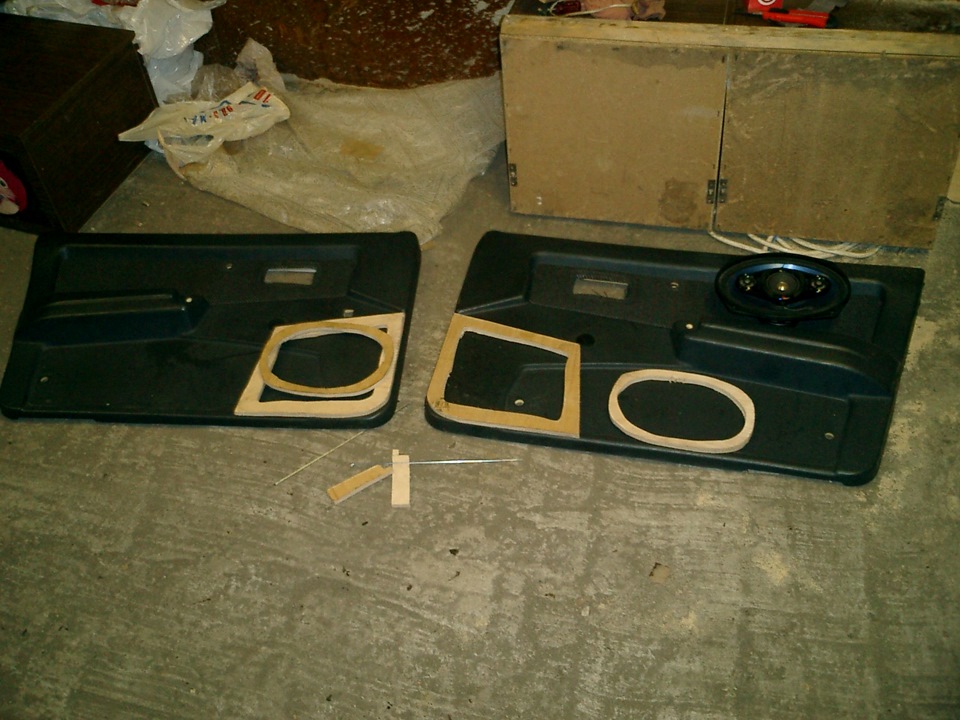 Изготовление подиумов в передние двери под акустику 6х9 (часть1) — Lada ...