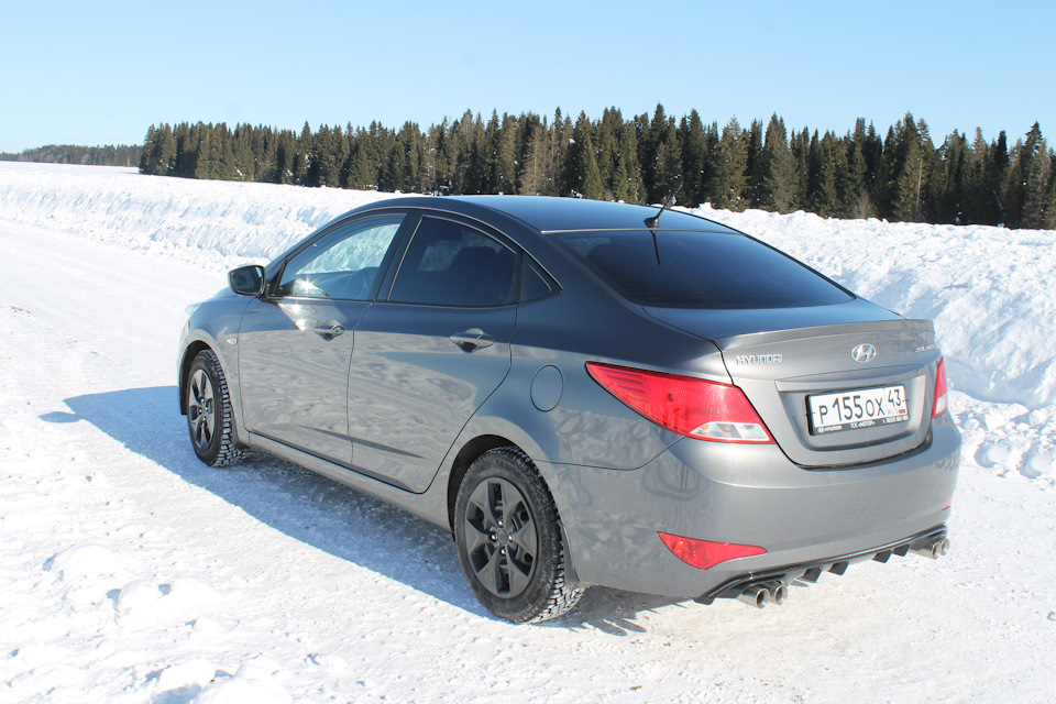 Установка двойного выхлопа от TOPKONTUR DESING — Hyundai Solaris, 1,6 л ...