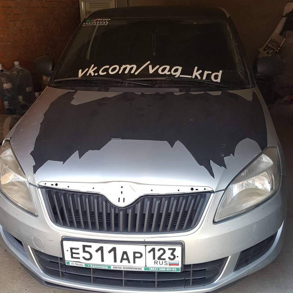 Подготовка к покраске авто. — Skoda Fabia Mk2, 1,2 л, 2011 года | стайлинг  | DRIVE2