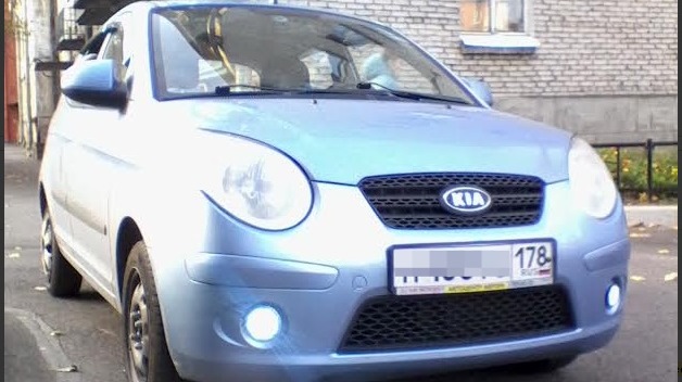 KIA Picanto серо-голубой металлик