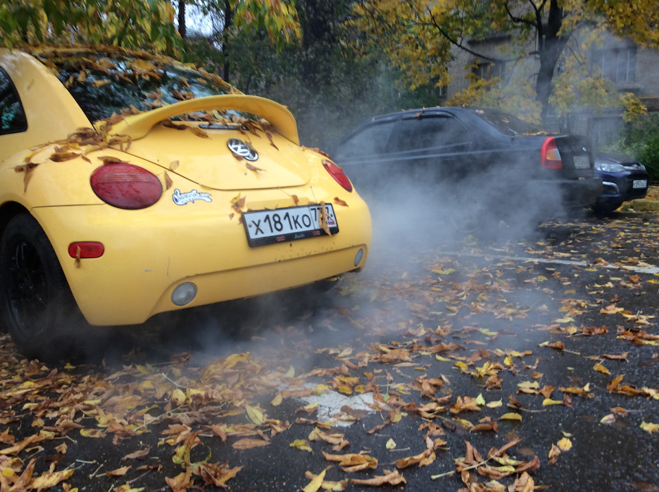 Дымит резина, коксует Зина! Раскоксовка жука — Volkswagen New Beetle, 1 ...