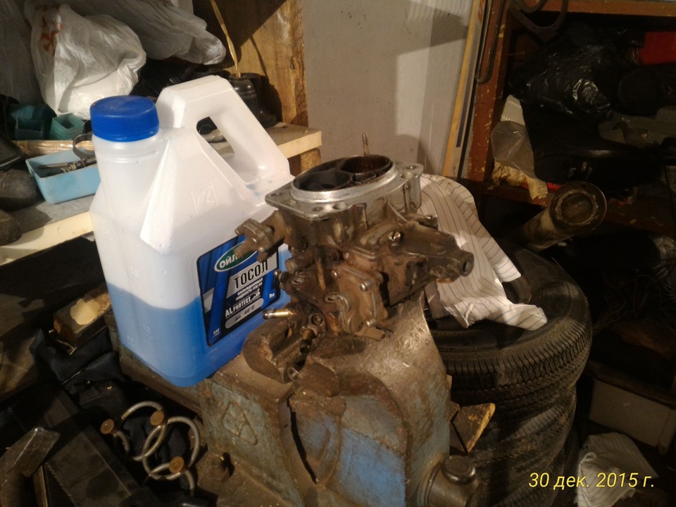 Чистка карбюратора Вебер 2101-1107010-03 — Lada 21011, 1,3 л, 1978 года ...