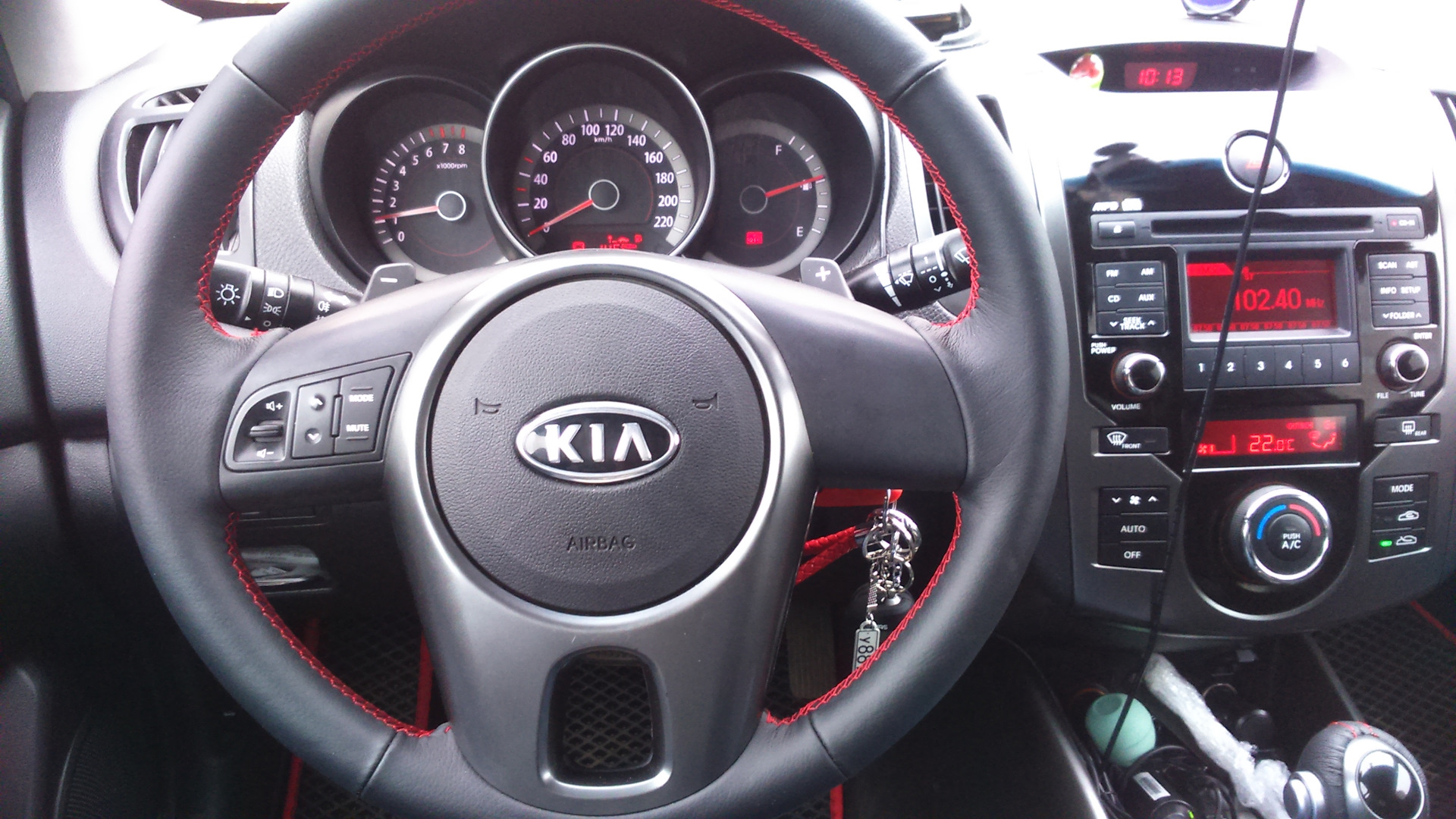 Как снять руль церато 2 Перетяжка руля, ручки Акпп+кожух. - KIA Cerato Koup (1G), 1,6 л, 2012 года стайл
