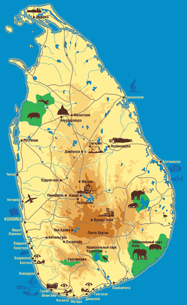 Унаватуне на карте шри ланки. Шри Ланка на карте с курортами на русском языке. Карта Шри Ланки географическая. Карта Шри Ланки с курортами на русском языке. Карта Шри Ланки с достопримечательностями на русском языке.
