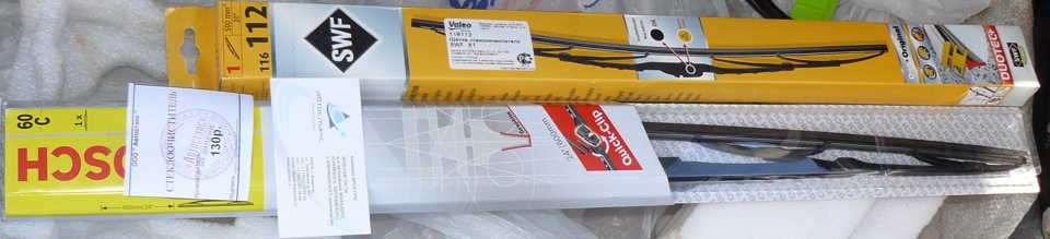 Каркасные щётки стеклоочистителя 60+50 (2015г.) — Renault Logan (1G), 1 ...