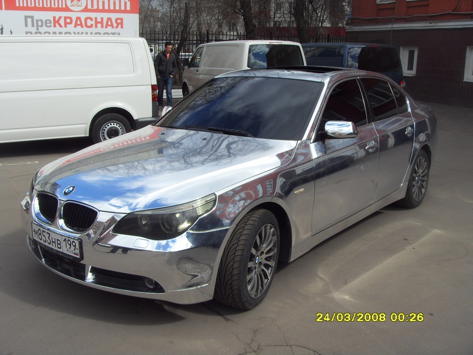 Зеркальный хром BMW f07