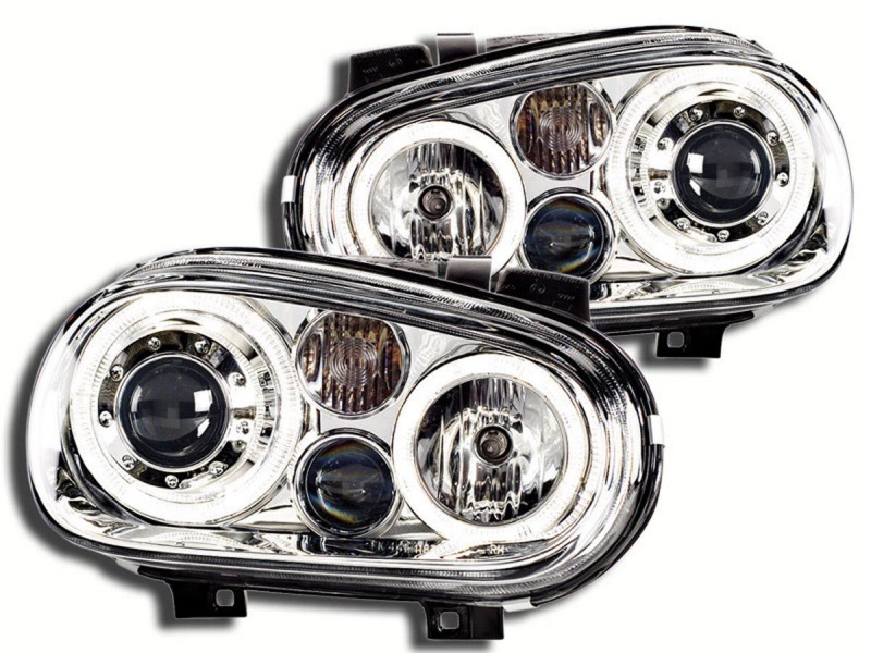 Фирма фарах. VW Golf 4 Headlights. Фары фирмы ABT. Фары из фирмы HYBBL. Фирма Titanium фары.