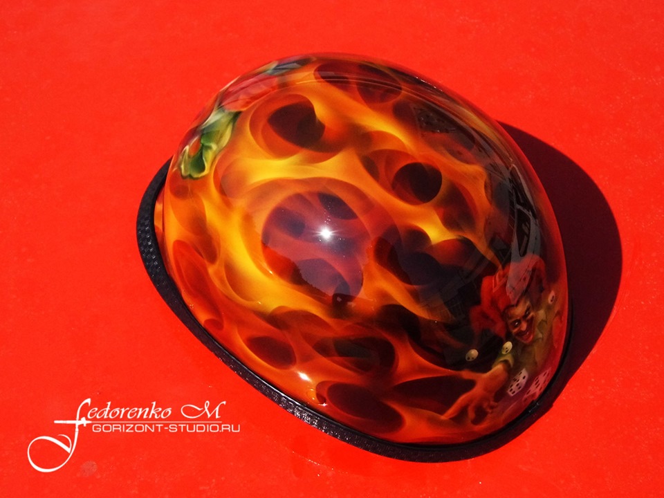 Аэрография на котелке \" Джокер\" — Gorizont-Studio на DRIVE2