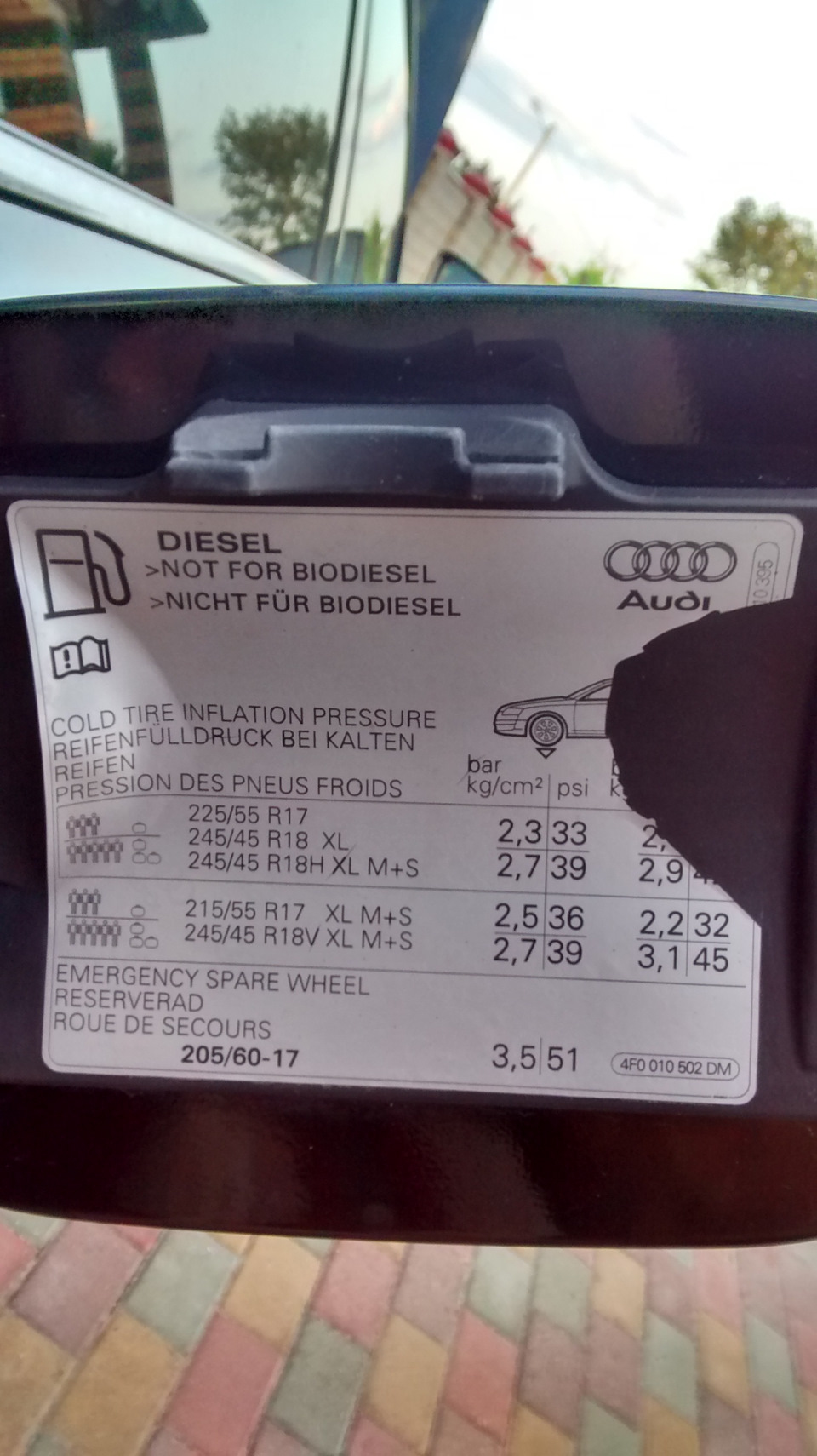 Сколько надо качать в 18е катки? — Audi A6 Allroad quattro (C6), 2,7 л,  2007 года | шины | DRIVE2