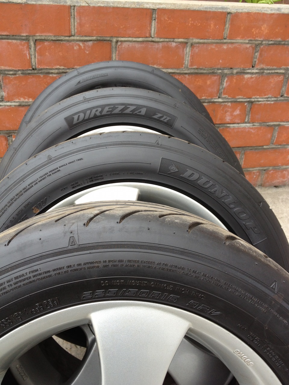 Dunlop Direzza ZII — Toyota Chaser (100), 2,5 л, 1997 года | шины | DRIVE2