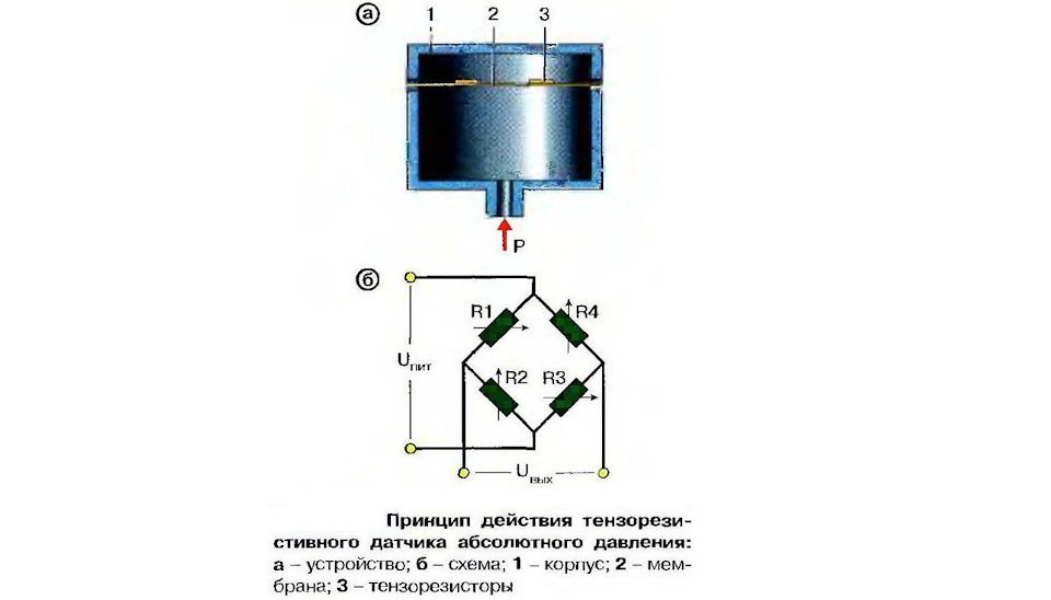 Датчик давления электрическая схема