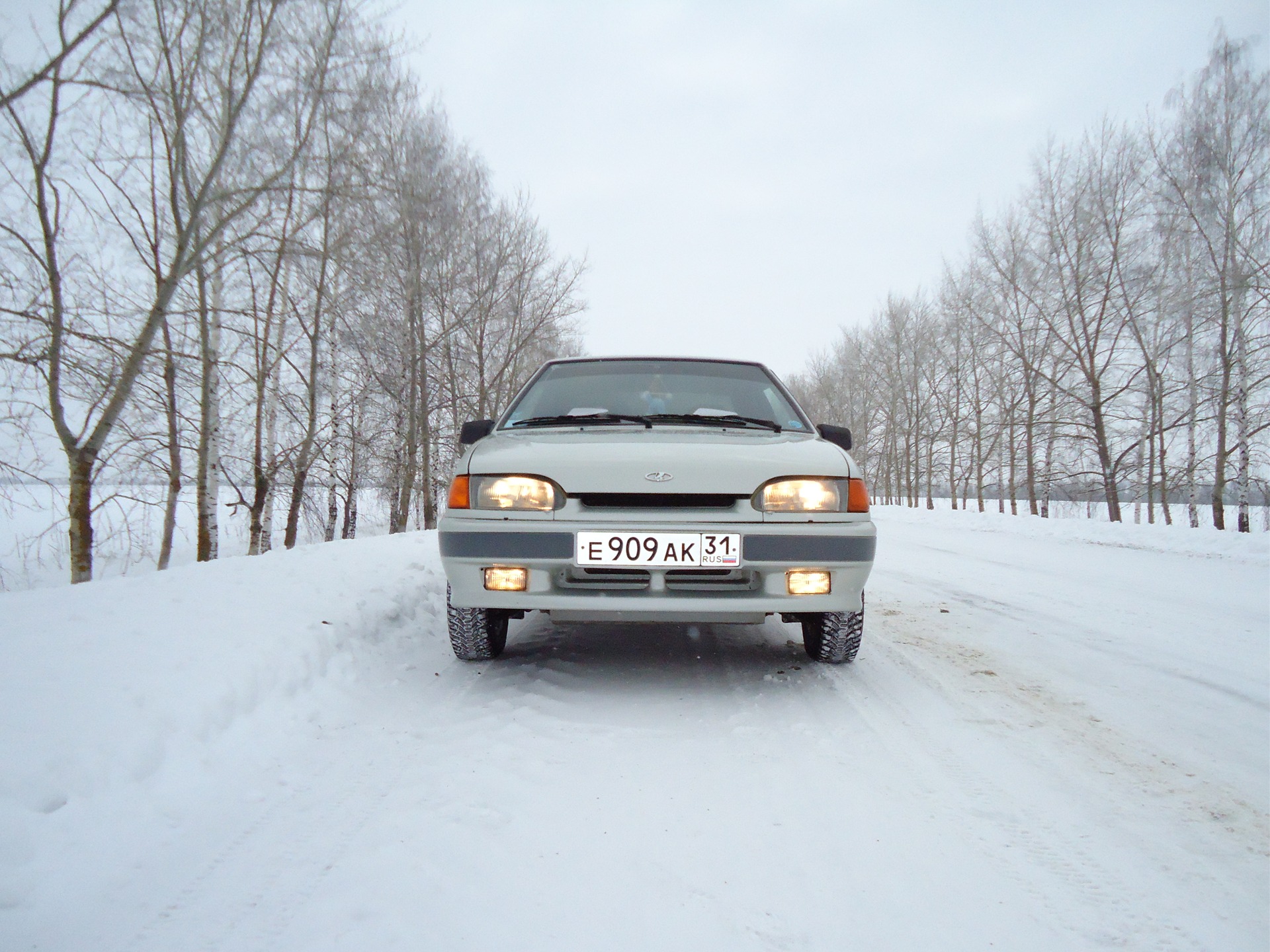 Зима, снег, дорога, машина… — Lada 2115, 1,5 л, 2004 года | фотография |  DRIVE2