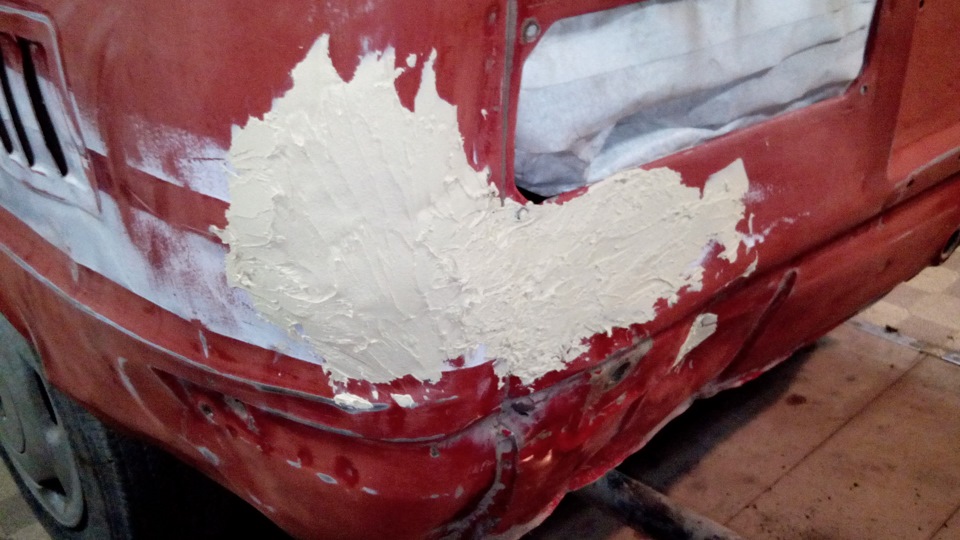 Начали шпаклевать кузов — ЗАЗ 968, 1,2 л, 1971 года | своими руками ...