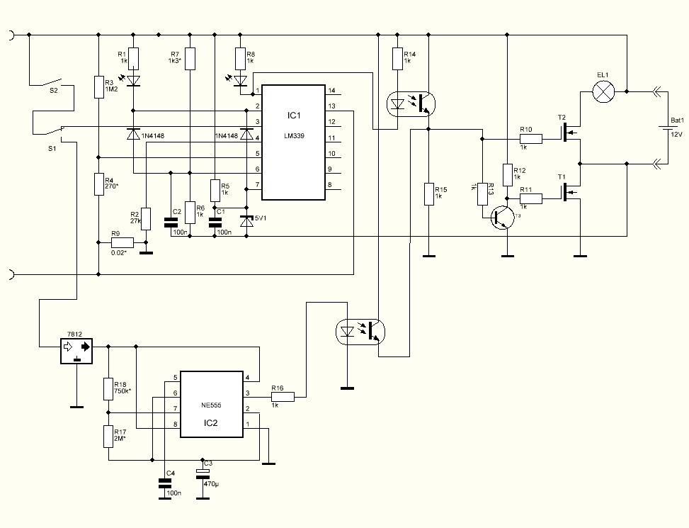 Зарядка аккумулятора реверсивным током схема на ne555