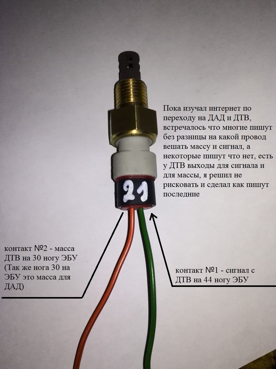 распиновка разъема форсунок ваз 2110