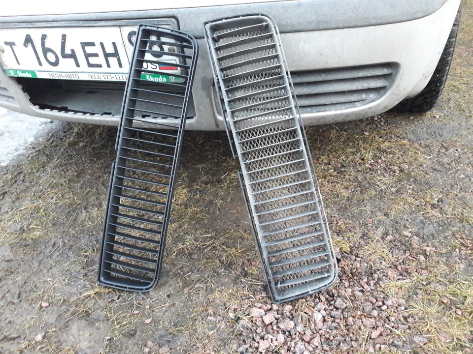 Как снять бампер октавия тур Замена решётки в бампере + сетка - Skoda Octavia A4 Mk1, 1,4 л, 2008 года запчас