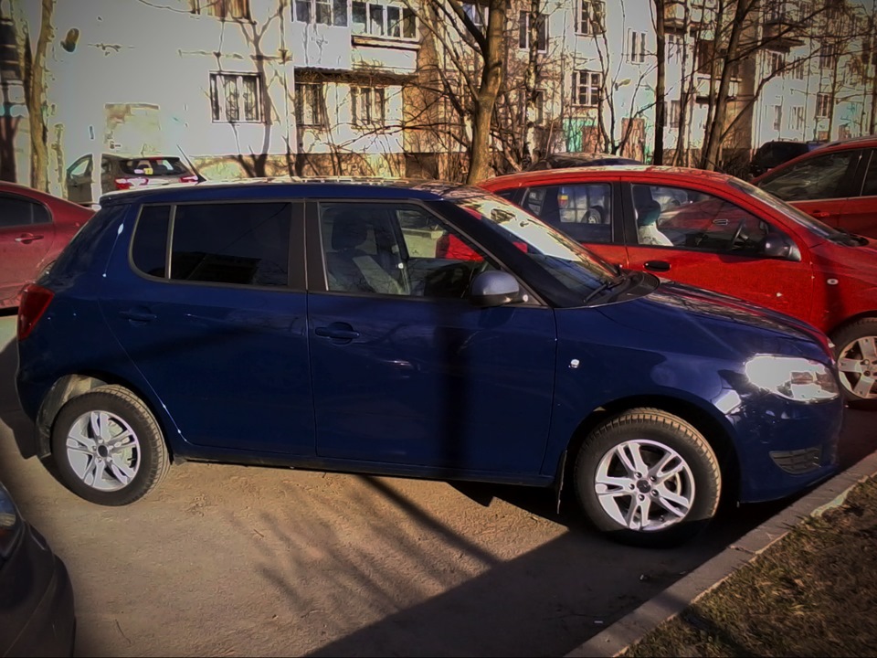 Весна, смена резины, мойка. — Skoda Fabia Mk2, 1,4 л, 2013 года | мойка ...
