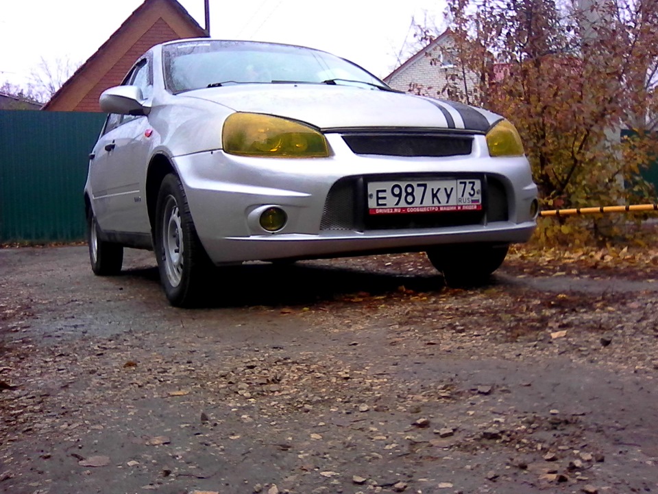 Закатал фары в желтый. — Lada Калина хэтчбек, 1,4 л, 2008 года ...