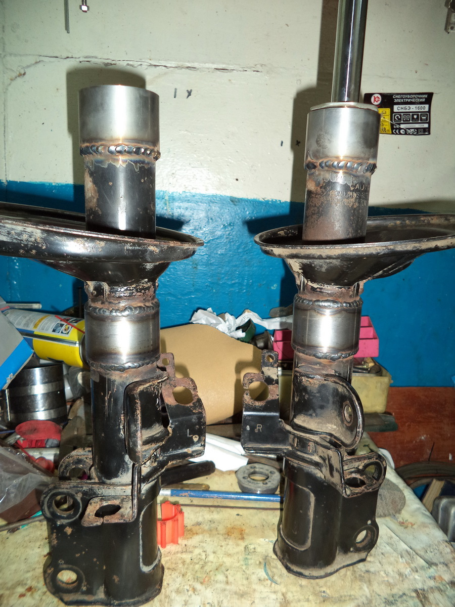 переделка стоек-от замысла к воплощению — Toyota Previa (1G), 2,4 л ...