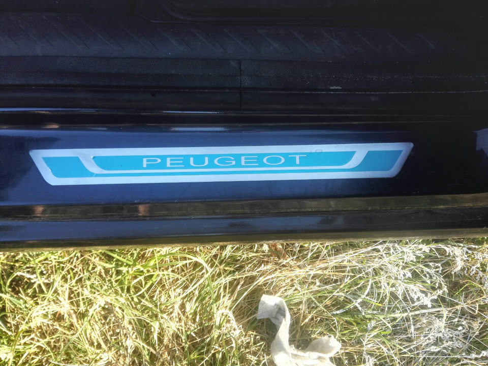№34#Накладки на пороги с нержавеющей стали) — Peugeot 807, 2,2 л, 2005 ...