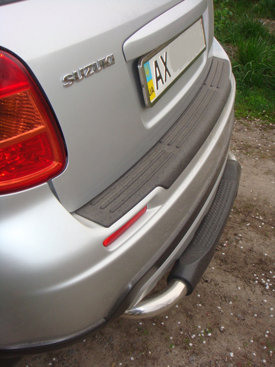 накладка на задний бампер — Suzuki SX4 (1G), 1,6 л, 2013 года | тюнинг ...