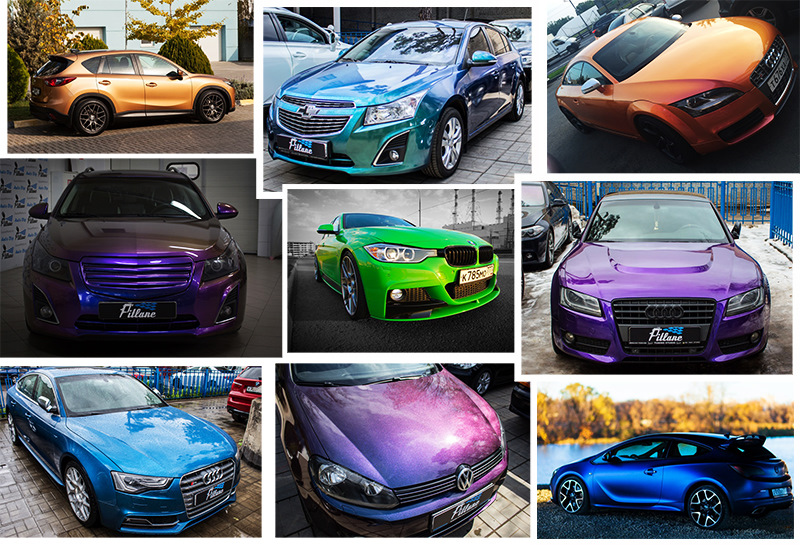 Изменения цвета машины. Краска для машины цвета. Цветовая палитра авто. Палитра цветов для авто. Цвет хамелеон на авто.