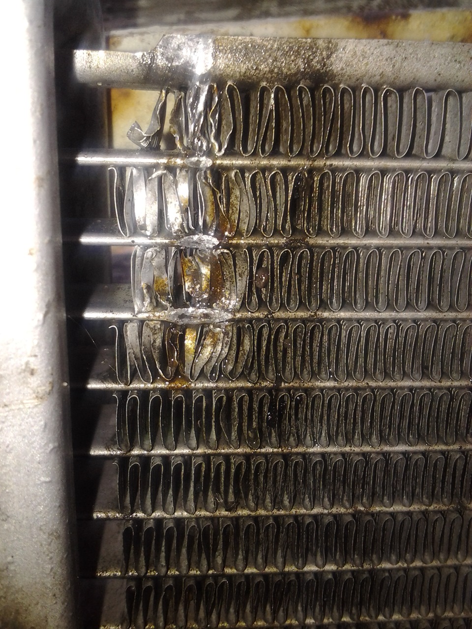 Потек радиатор охлаждения движка — Nissan Almera II (N16), 1,5 л, 2005 ...