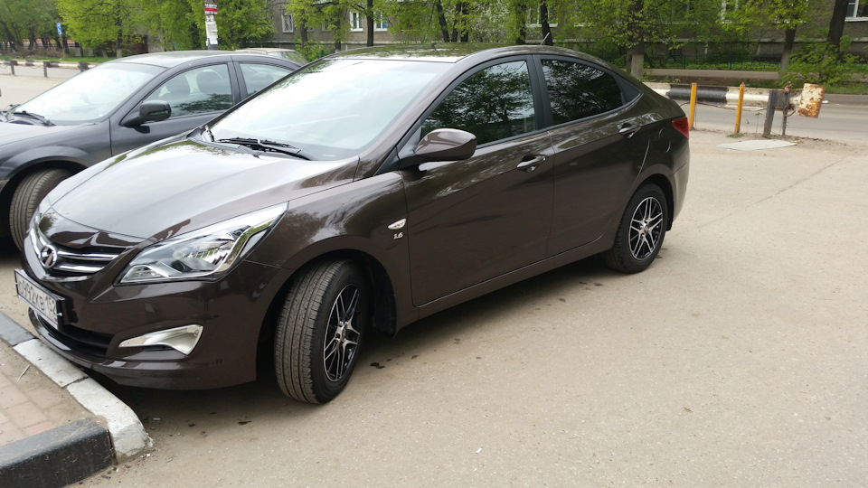 Литые диски. — Hyundai Solaris, 1,6 л, 2016 года | колёсные диски | DRIVE2