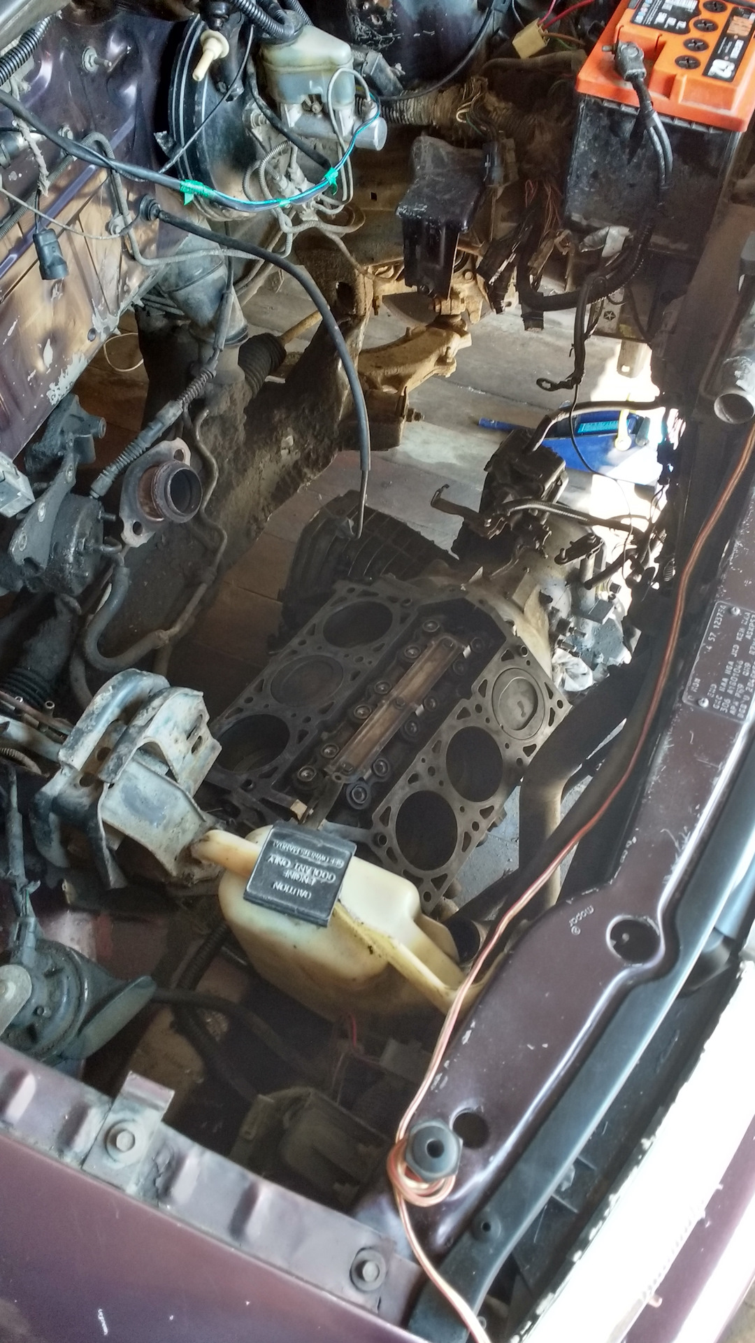 Работы с мотором 3 (+ вопросы) — Dodge Caravan II, 3,3 л., 1991 года ...