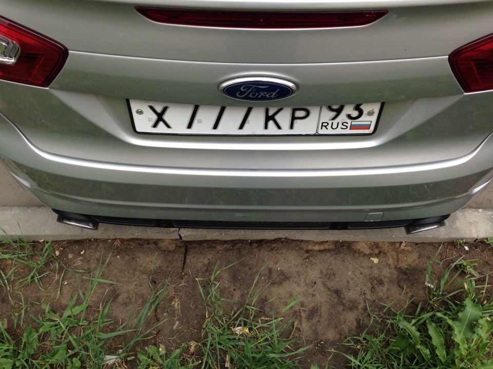 Удлинили насадки на глушители — Ford Mondeo IV, 2,3 л, 2008 года ...