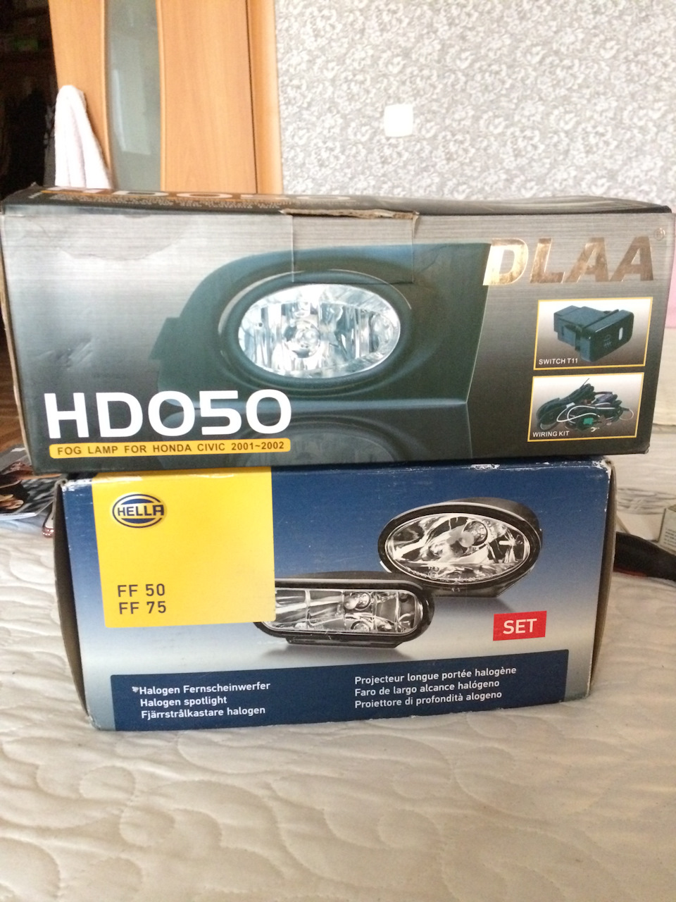 Птф Hella FF50 — Honda Civic (7G), 1,7 л, 2001 года | тюнинг | DRIVE2
