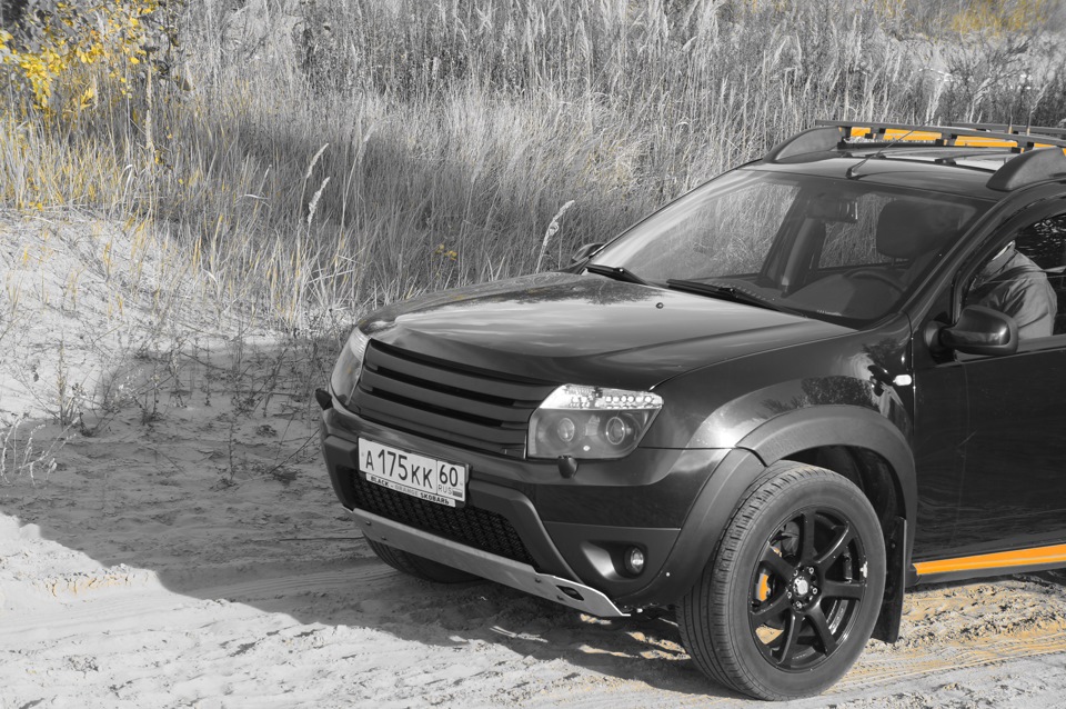 Рено дастер черный тюнинг Мини пост. - Renault Duster (1G), 2 л, 2013 года фотография DRIVE2