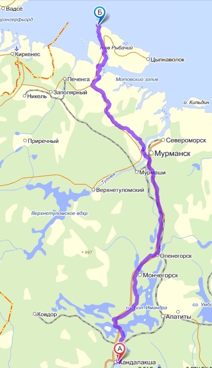 Верхнетуломский мурманская область карта