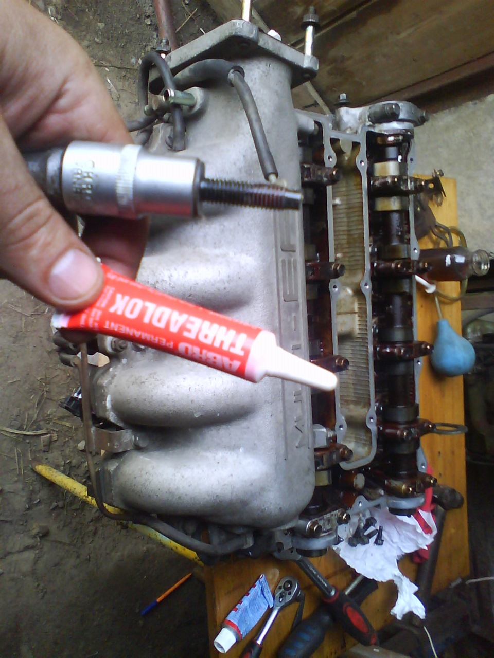 ремонт двигателя — ГБЦ / замена М-колпачков / притирка клапанов — KIA ...