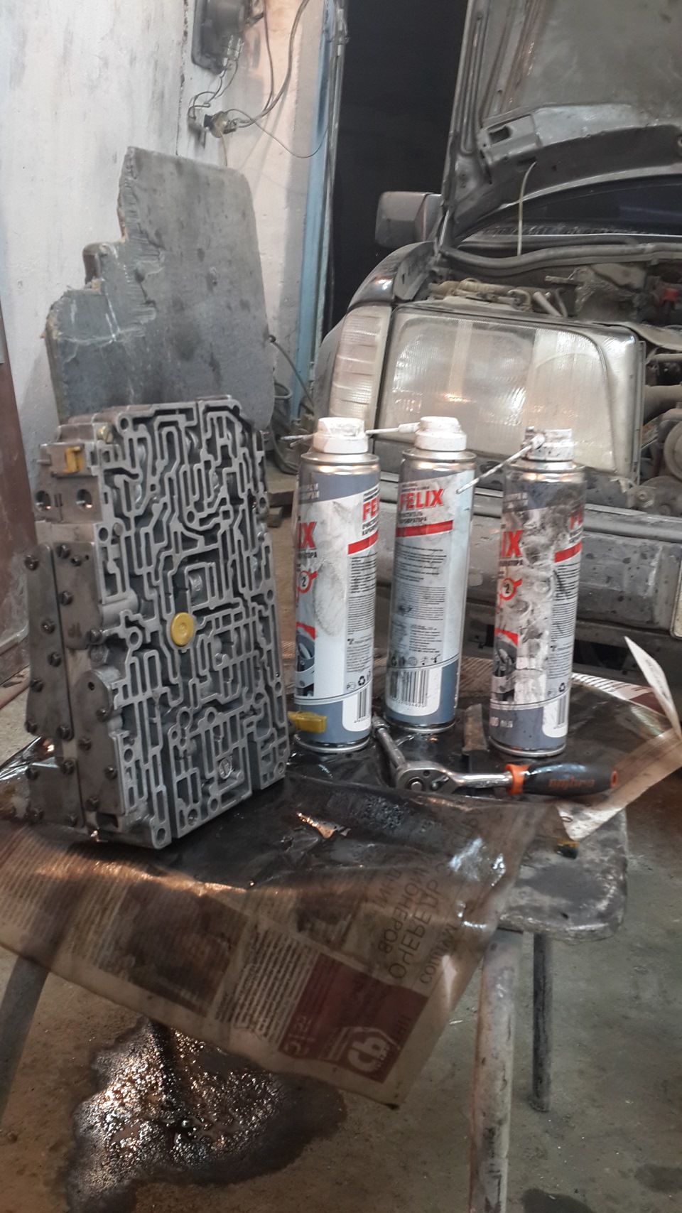 Промывка гидроблока — Mercedes-Benz E-class (W124), 2,3 л, 1990 года ...