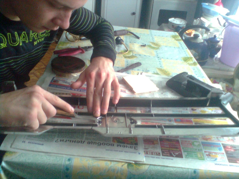 Решетка радиатора, самодельная :))) — Lada 2109, 1,5 л, 1987 года ...