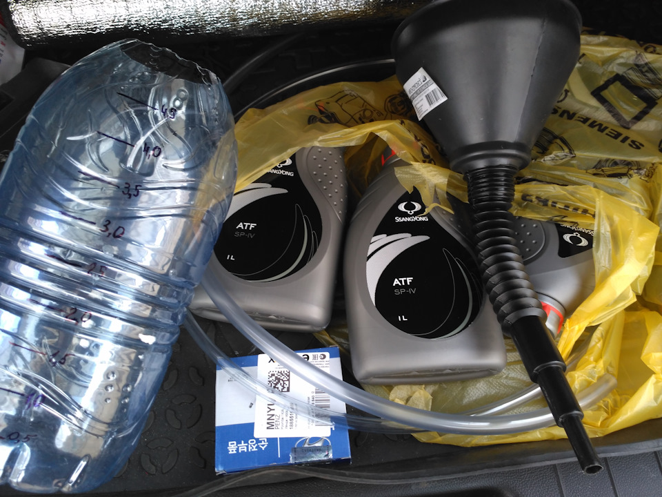 Замена масла в АКПП на бензиновом Actyon + свечи — SsangYong Actyon (2G ...