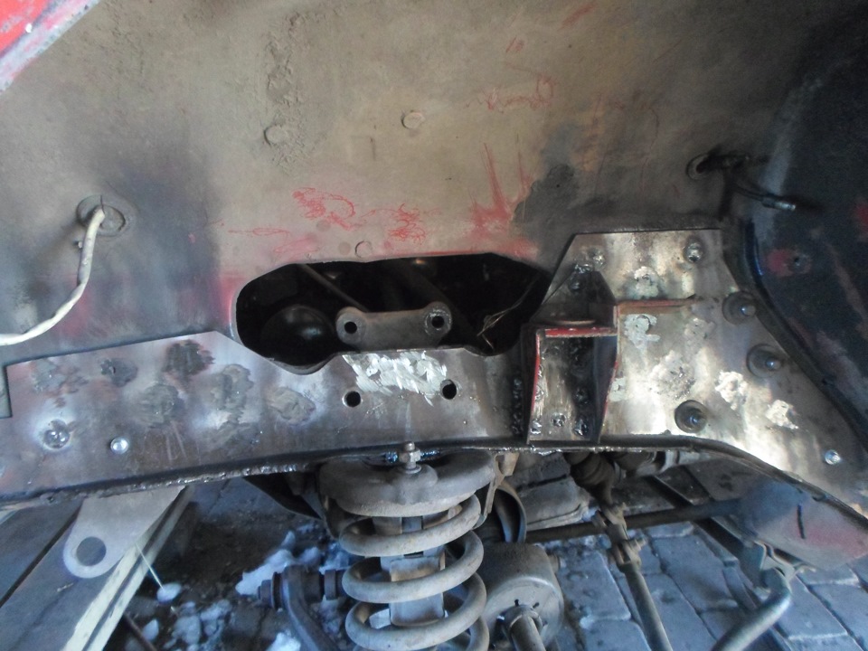 Лонжерон, окончание. — Lada 4x4 3D, 1,7 л, 1994 года | своими руками ...