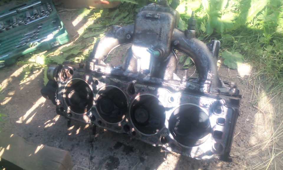 замена прокладки блока цилидров — Ford Transit (4G), 2 л, 1991 года ...