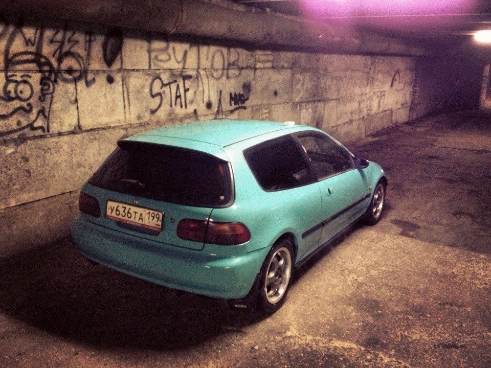 Вести с полей — Honda Civic Hatchback (5G), 1,3 л, 1994 года | мойка ...