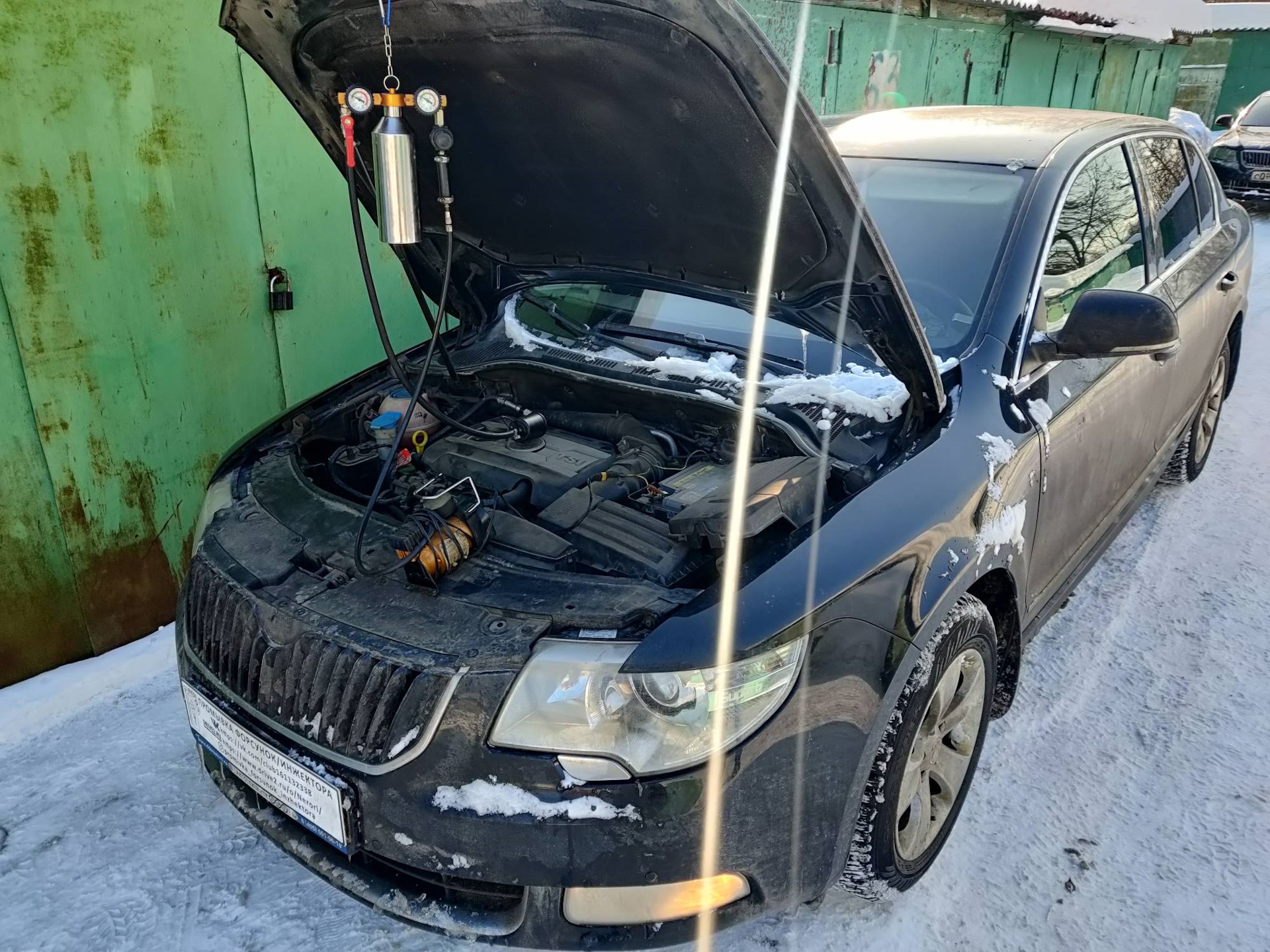 Skoda Superb mk2 1.8 промывка топливных форсунок без снятия — Промывка ...