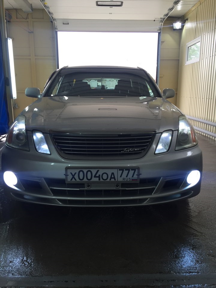 Установка ксенона в ПТФ и замена габаритов на LeD — Toyota Mark II Blit ...