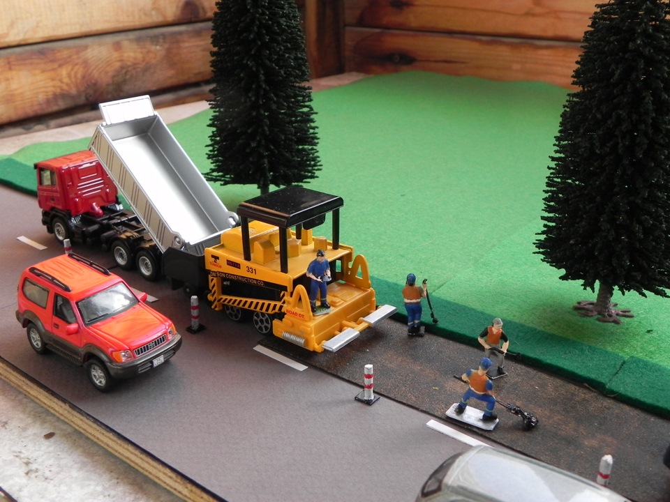Диорама \"Укладка асфальта\" — Сообщество «Масштабные Модели» на DRIVE2