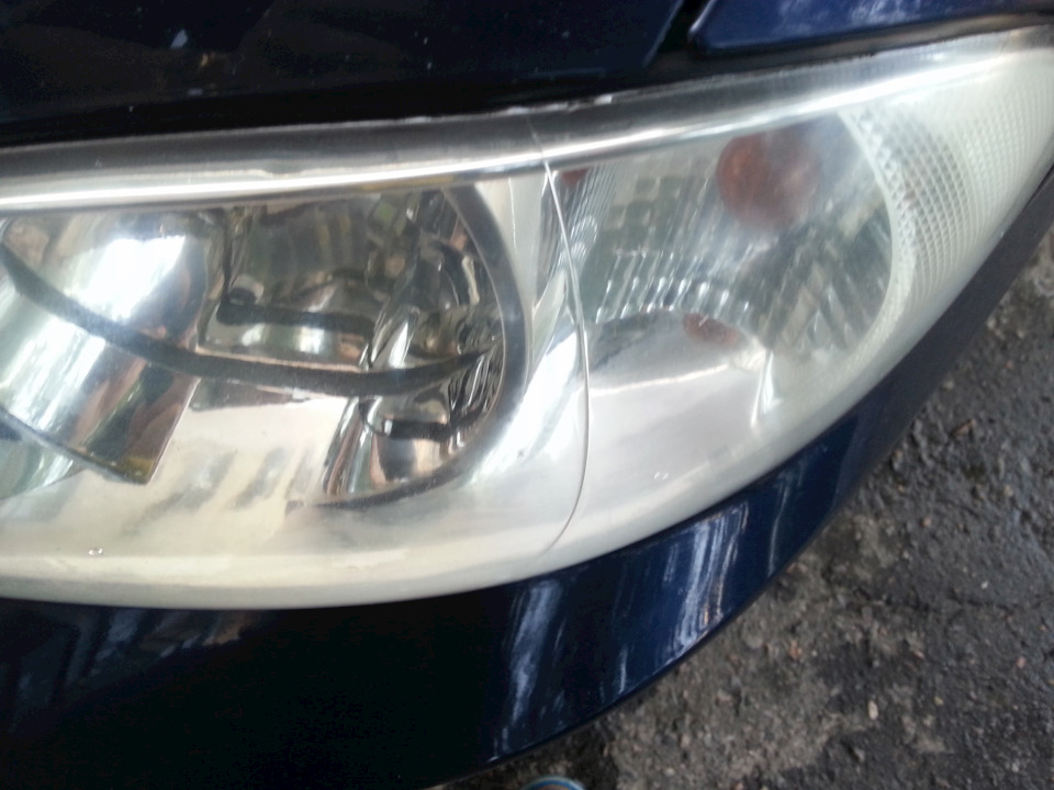 Полировка фар зубной пастой ))) — KIA Spectra, 1,6 л, 2007 года ...